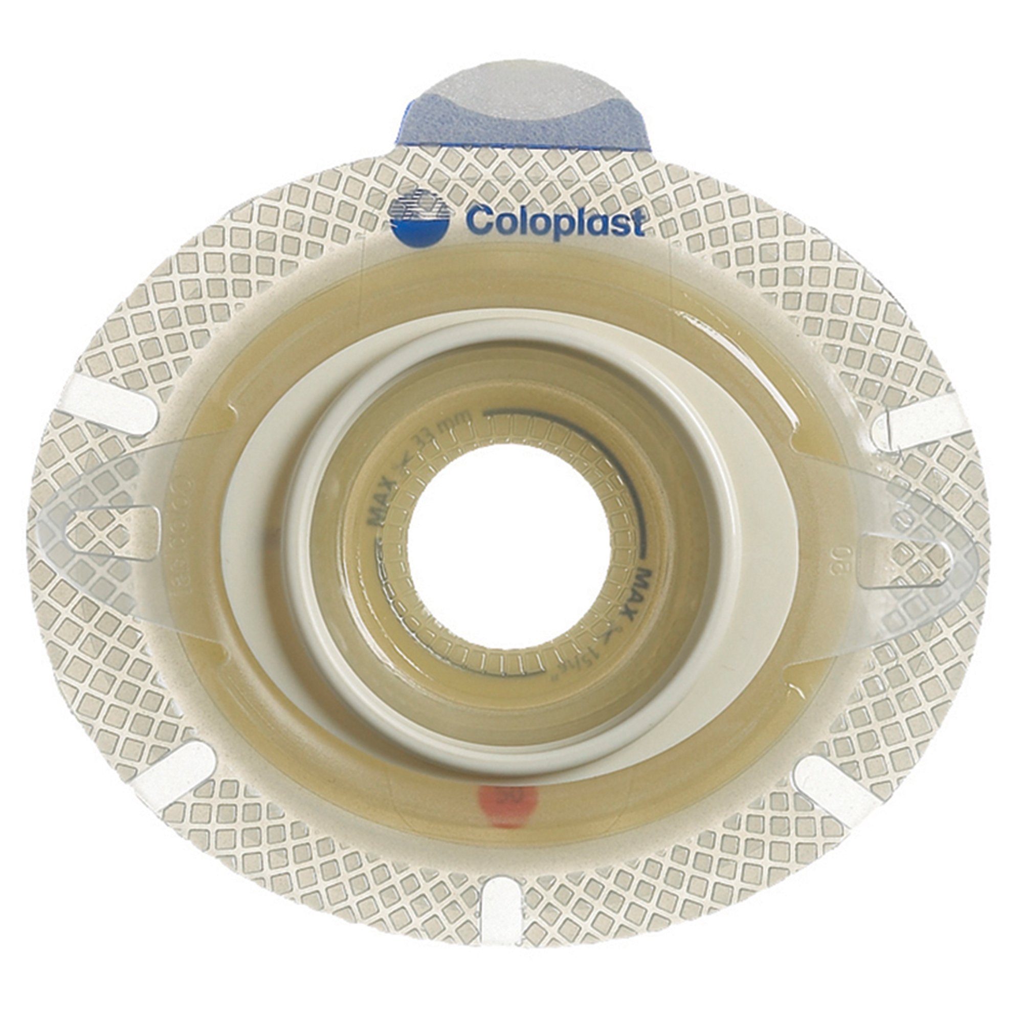 SenSura Click Xpro Ostomy Barrier, Trim to Fit 10  55 mm Stomas, Blue Match MK 747450
