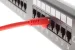 25ft Red CAT6 Ethernet Patch Cable, Half-Moon, Booted