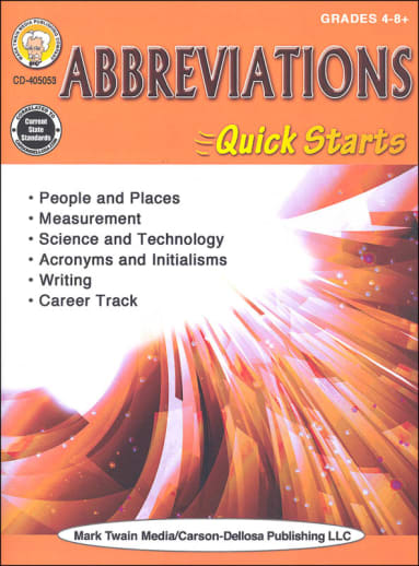 Abbreviations Quick Starts