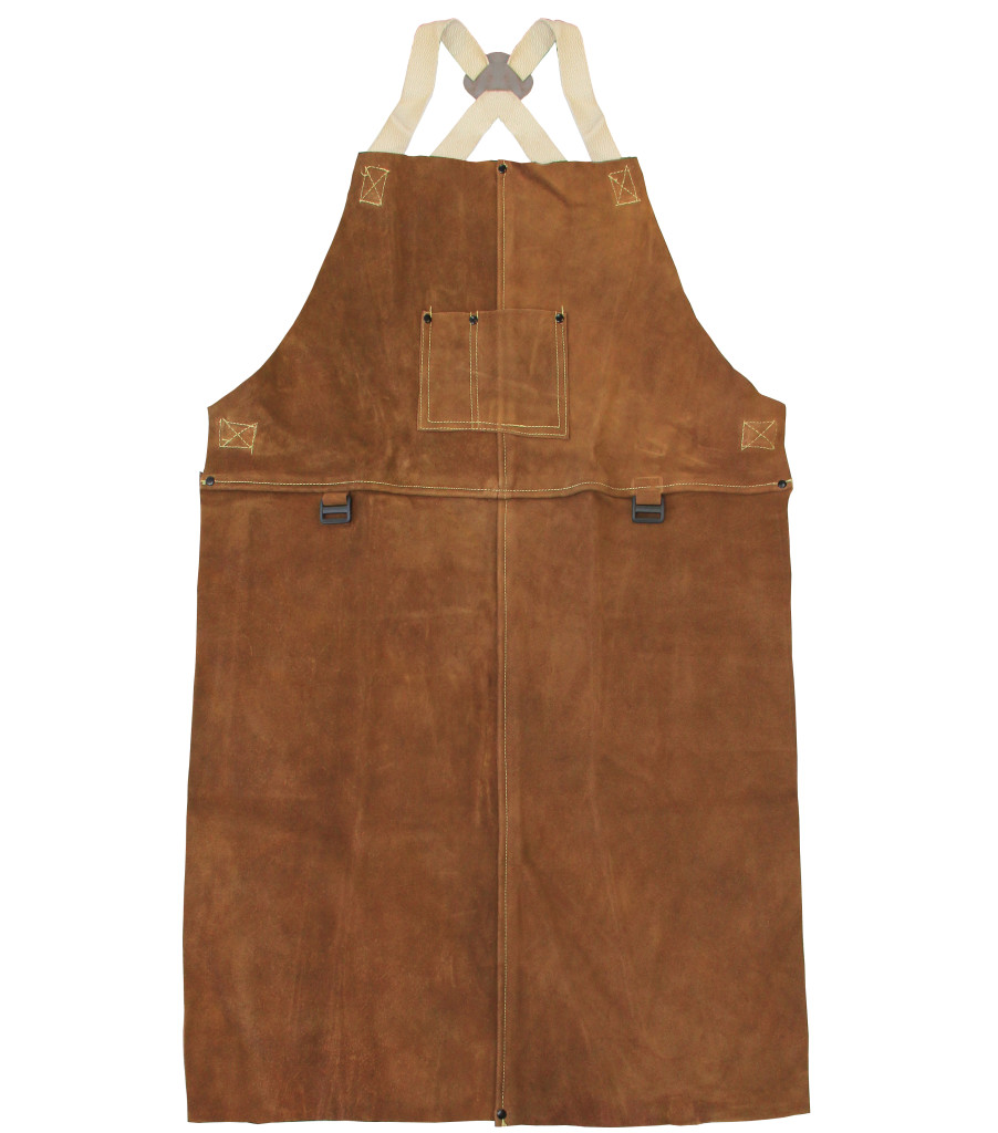 36" Bib Aprons: 24" W x 36" H, Domestic Rust Split 
Leather, , large image number 0