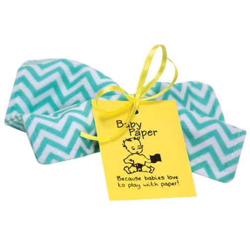 Baby Paper - Turquoise Zig Zag