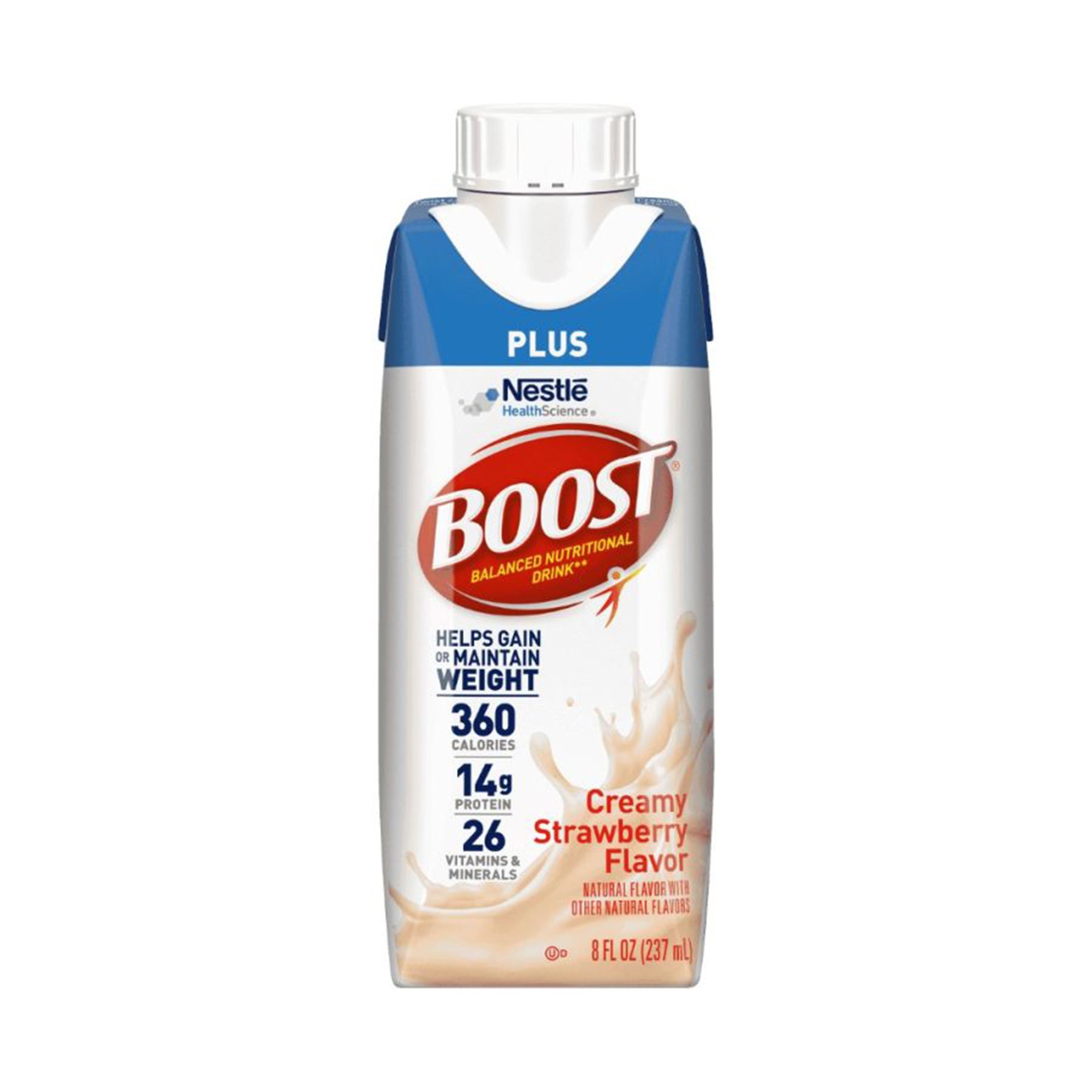 Boost Plus Strawberry Balanced Nutritional Drink, 8-ounce bottle MK 1211653