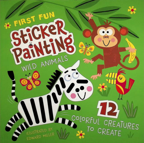 First Fun Sticker Painting: Wild Animals