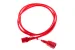 AC Power Cord, C13 to C14, 14 AWG, 6ft, Red