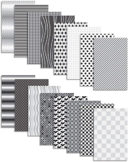 Black & White Pattern Paper