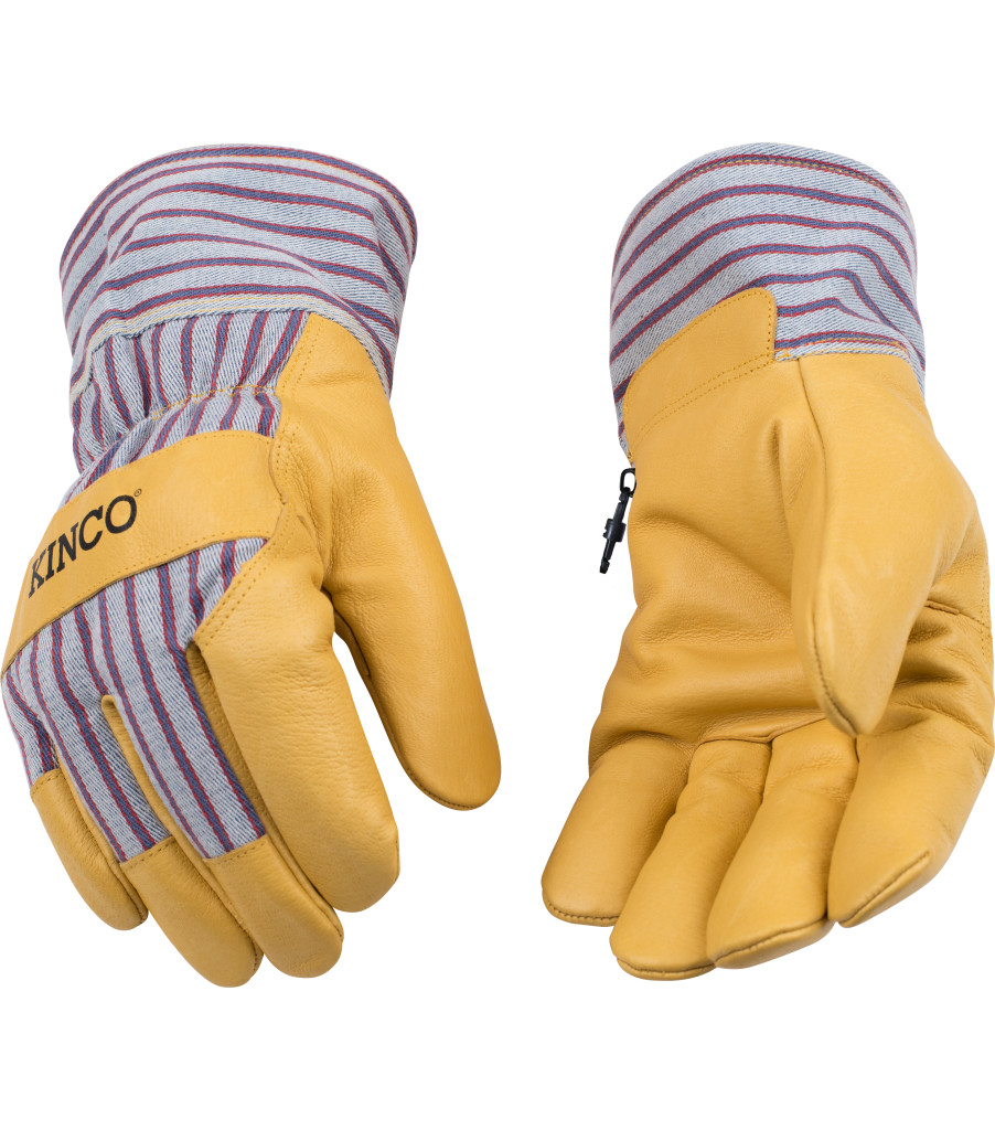 1927&reg; Lined Premium Grain Pigskin Palm with Safety Cuff, Striped, large image number 2