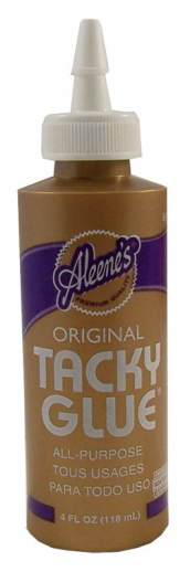 4oz Bottle of Aleen's Tacky Glue or 4oz Clear Tacky Glue for All Crafting  Needs 