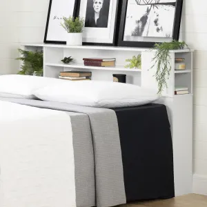 Bookcase Headboard with Storage