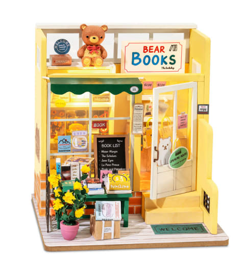 Corner Bookstore DIY Miniature House | Rolife