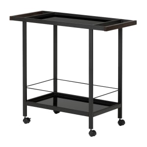 Metal Bar Cart on Wheels