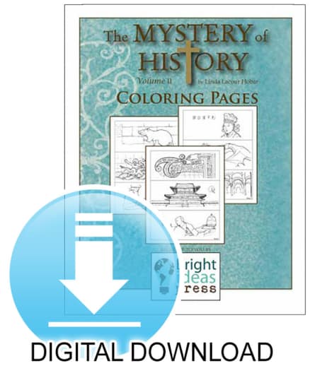 The Mystery of History Volume 2 Coloring Pages Digital Download