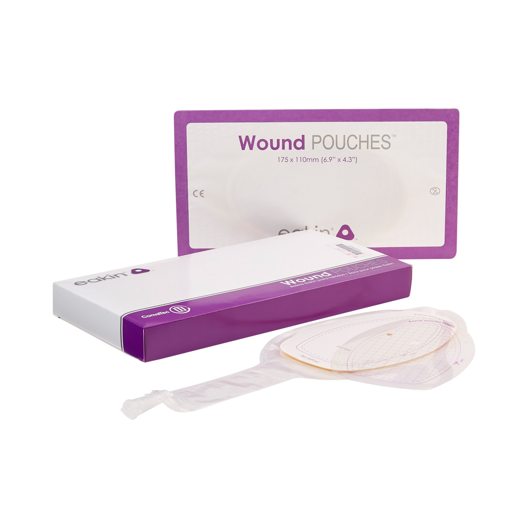 Eakin Fistula and Wound Drainage Pouch, 4-3/10 x 6-9/10 Inch MK 1059941