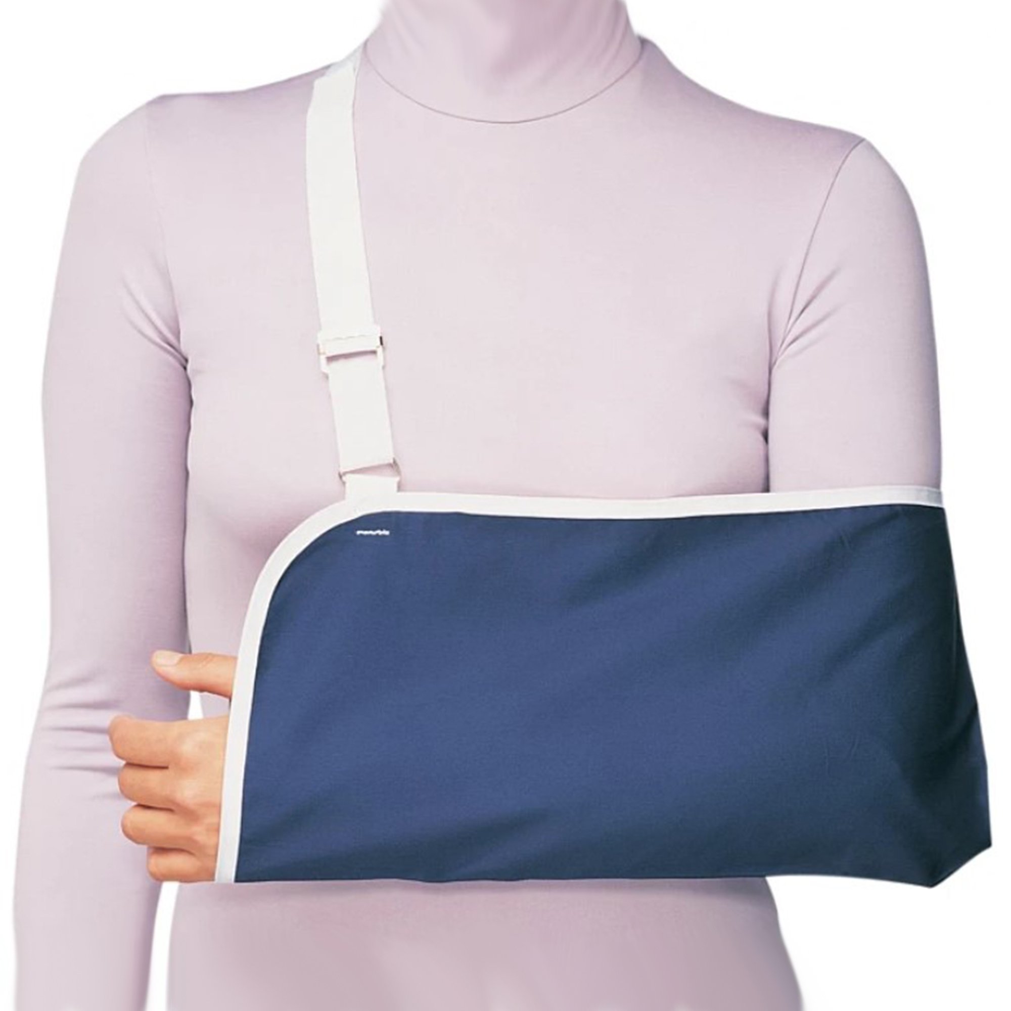 ProCare Deep Pocket Economy Blue / White Polyester / Cotton Arm Sling, Large MK 410178