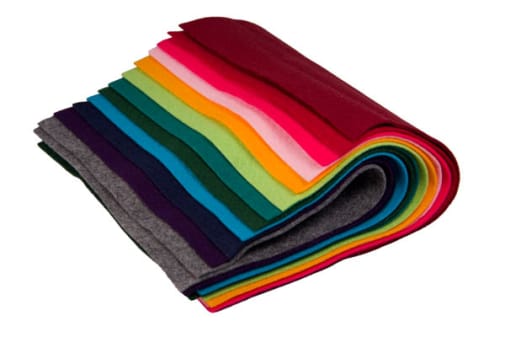 Bright & Dark Colors Felt Assortment (9" x 12" ) -12 sheets