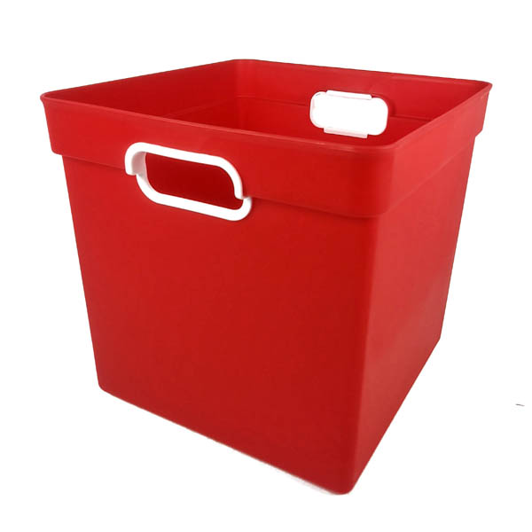 Cube Bin - Red