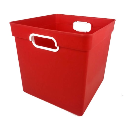 Cube Bin - Red