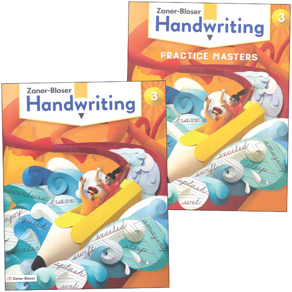 New! 2 CURSIVE Handwriting Practice Workbook Zaner-Bloser Book Elementary  Kids