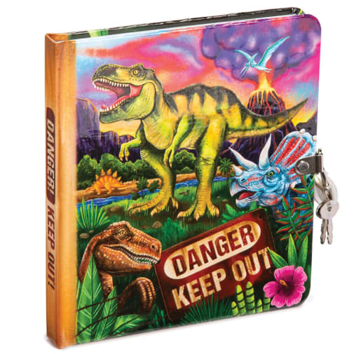 Glow-in-the-Dark Dinosaur Lock & Key Diary