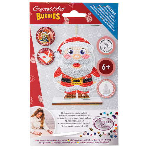 Crystal Art Ornament: Santa