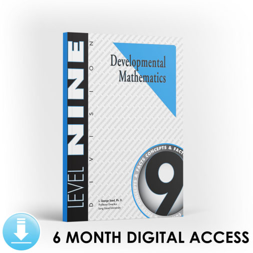 Developmental Math: Level 9 Student Workbook | Division: Concepts and Facts (6 Month Access)