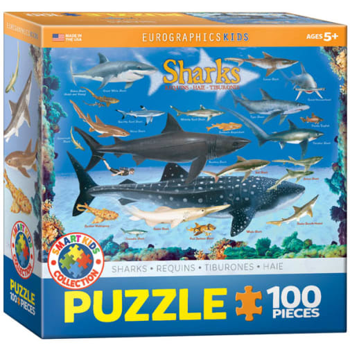 Eurographics Kids Sharks Puzzle - 100 Pieces