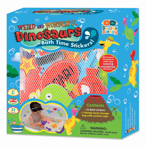 Bath Stickers - Weird & Wonderful Dinosaurs