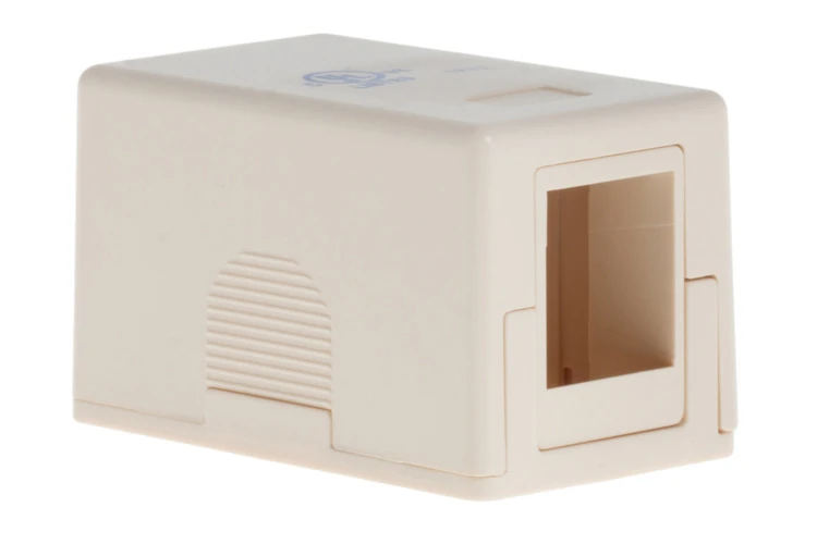 Keystone Surface Mount Box, 1 Port, Ivory