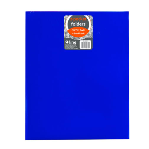 Two-Pocket Heavyweight Poly Portfolio Assorted, Without Prongs