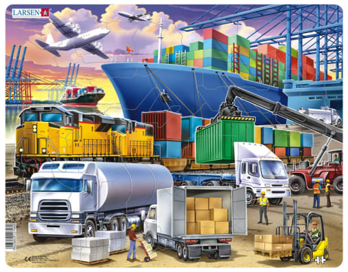 Transportation Puzzle (37 pieces - Maxi)