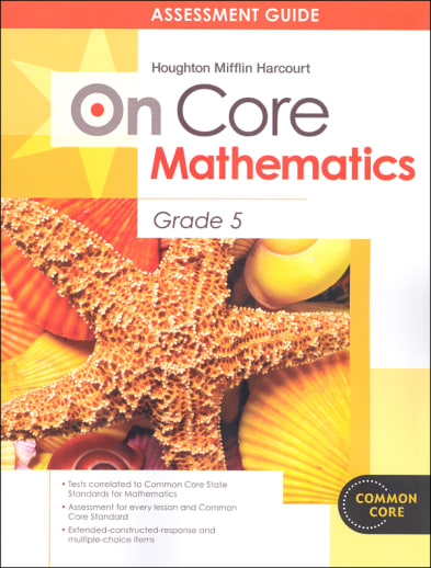 On Core Mathematics Student Assessment Guide Grade 5
