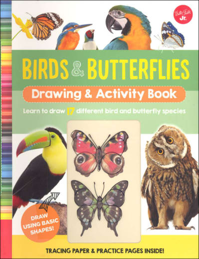 Birds & Butterflies Drawing & Activity Book