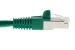 Cat6 Shielded Ethernet Patch Cable, Half-moon Boot, 0.5 ft, Green