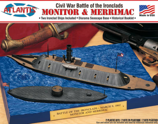 Monitor and Merrimac Civil War Set Models