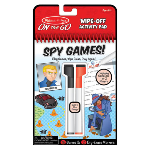Melissa & Doug On the Go Wipe-Off Activity Pad Spy Games