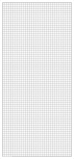 Dry Erase Door Grid 1" Squares