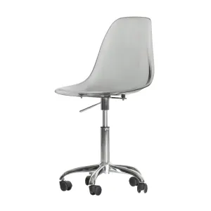 Acrylic Office Chair with Wheels