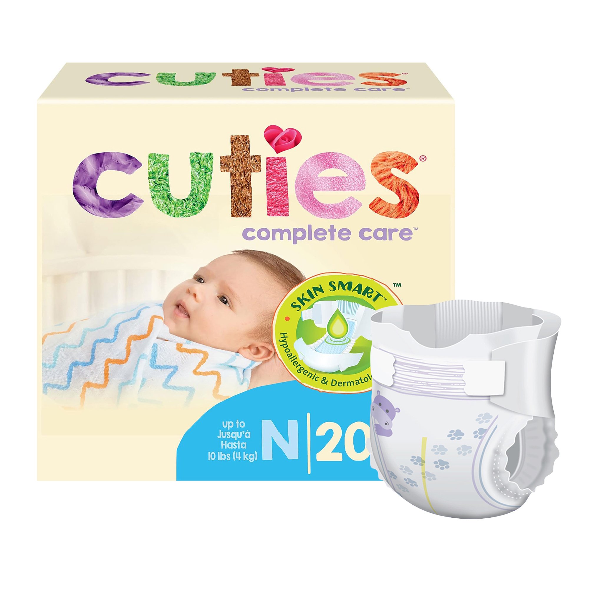Cuties Complete Care Diapers, Newborn MK 1206478