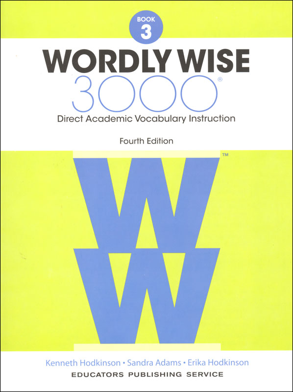 Wordly Wise 3000 Book 3 Student Edition (4th Edition) - Slightly Imperfect