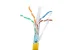 Cat6 Bulk Ethernet Cable, Shielded, Solid, CMR, Spool, 1000 ft, 550 Mhz, Yellow