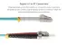 25M LC-ST OM3 10 Gig 50/125 Multimode Duplex UPC Fiber Patch Cable