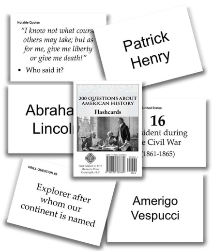 Memoria Press 200 Questions About American History Flashcards
