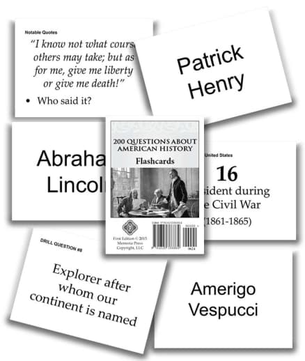 Memoria Press 200 Questions About American History Flashcards