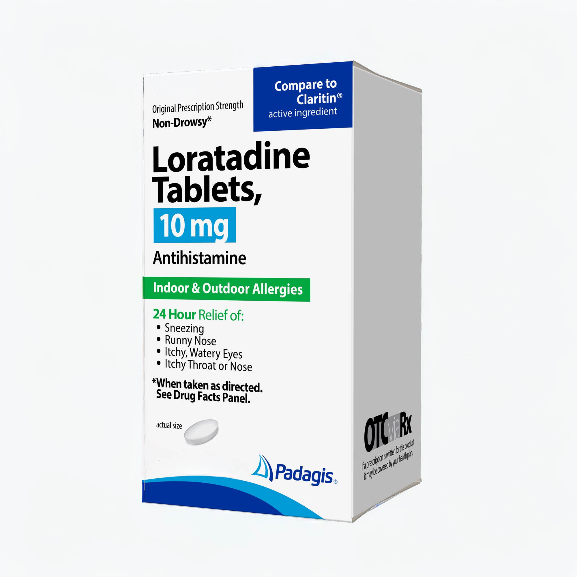 Padagis 10 mg Loratadine Allergy Relief MK 709106