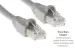 Cat6A Ethernet Patch Cable, Half-moon Boot, UTP, 1 ft, Gray