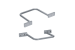 3in Cast Aluminum Cable Distribution Rings, 50 Pack