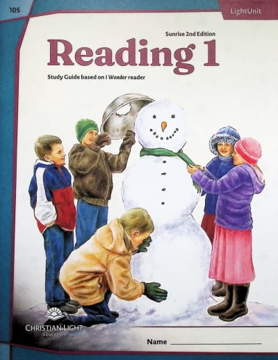 Christian Light I Wonder Reading 105 LightUnit Sunrise 2nd Ed