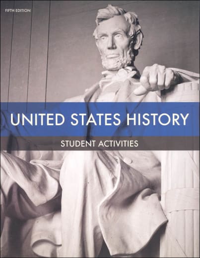 BJU Press United States History Student Activities Manual 5th Edition