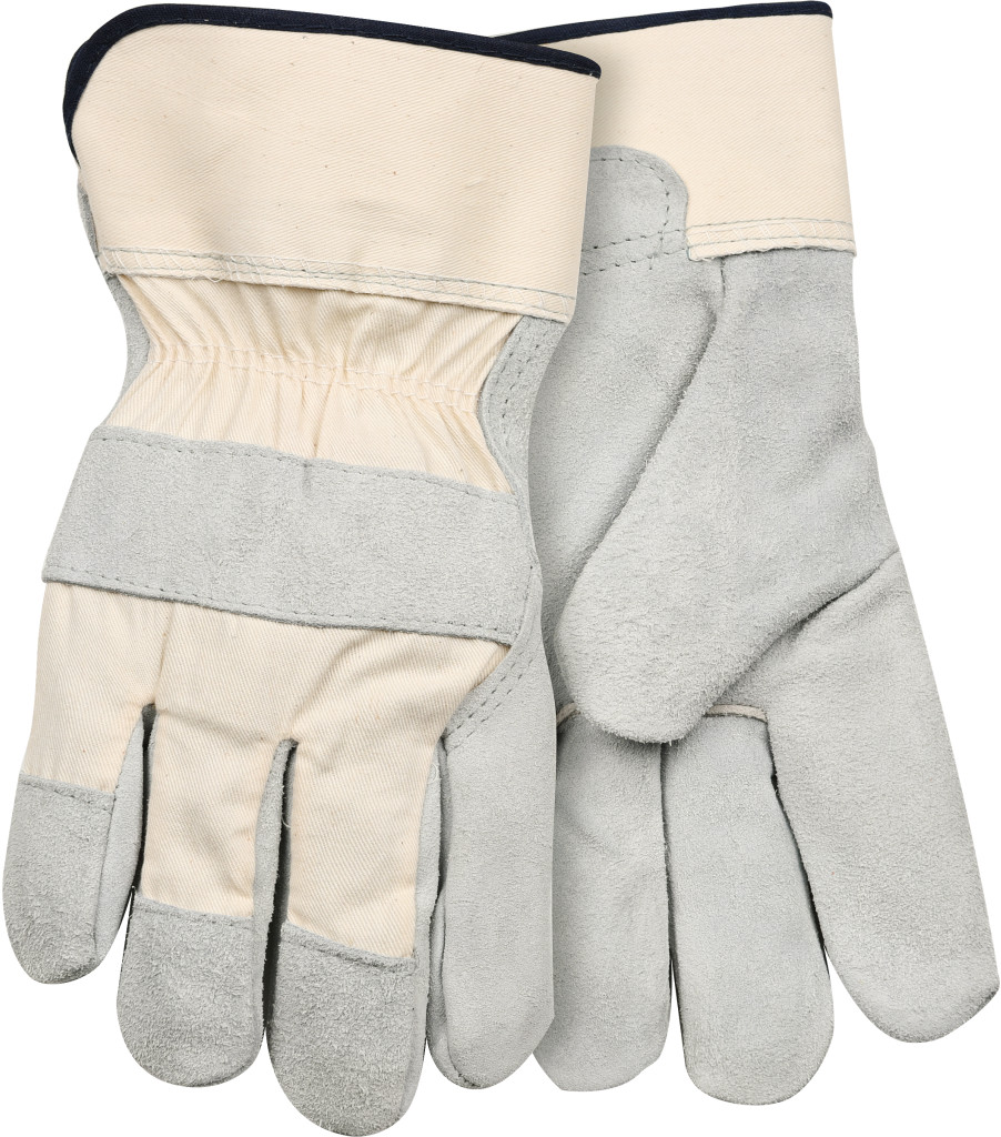 Suede Cowhide Palm with Safety Cuff, White, large image number 0