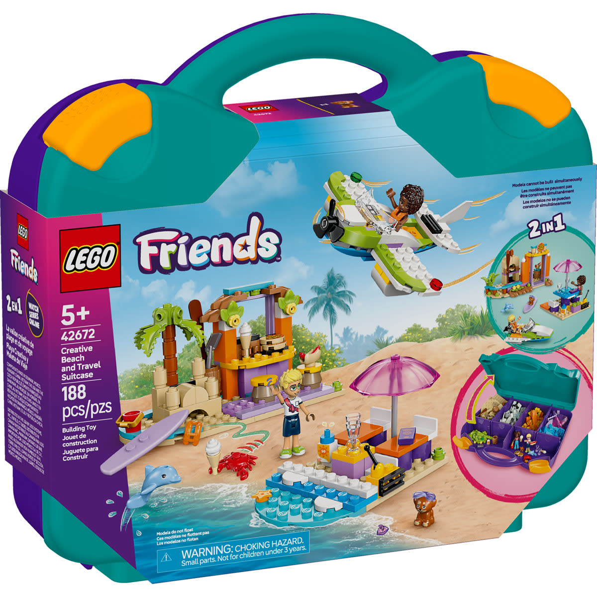 LEGO Friends Creative Beach and Travel Suitcase (42672)