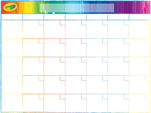Dry-Erase Monthly Calendar